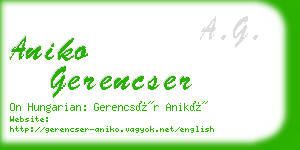 aniko gerencser business card